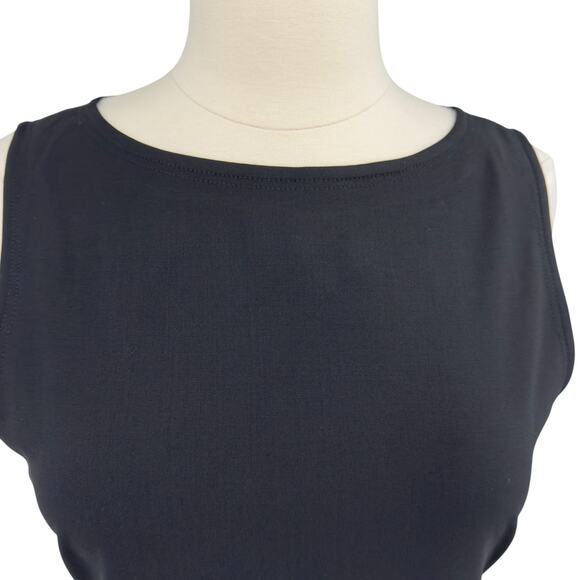 Theory NEW Womens Risbana Good Wool Stretch A-Line Dress Size 12 Black Office - Picture 8 of 16